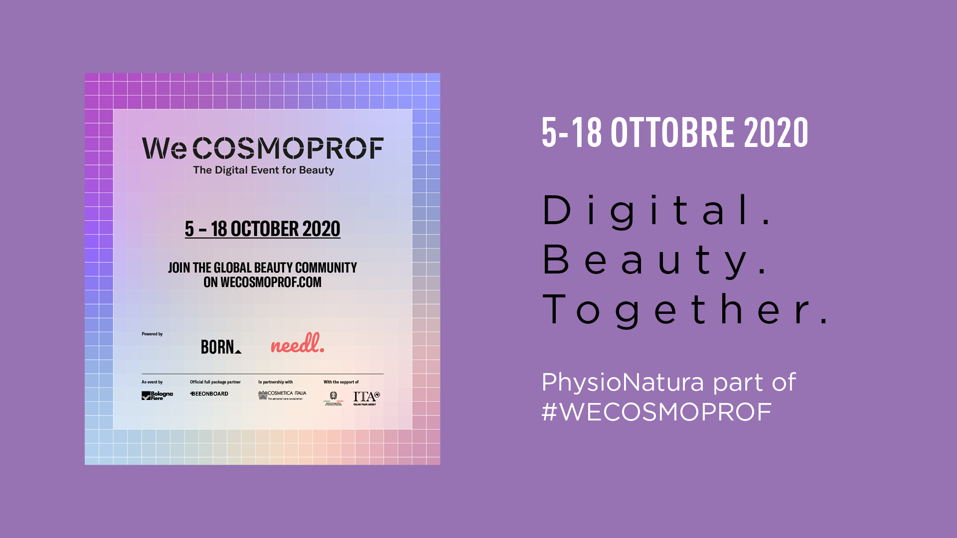 PDT COSMETICI AL WECOSMOPROF 2020