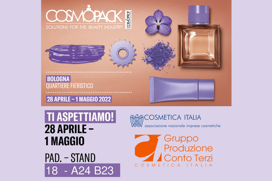PDT Cosmetici sarà alla sezione Cosmopack del Cosmoprof Worldwide Bologna dal 28 aprile al 1 maggio 2022