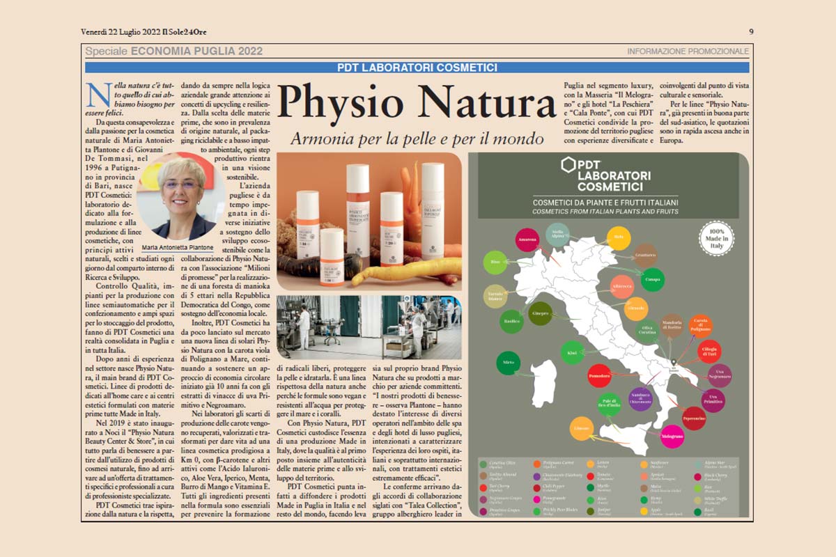 Physio Natura – Armonia per la pelle e per il mondo